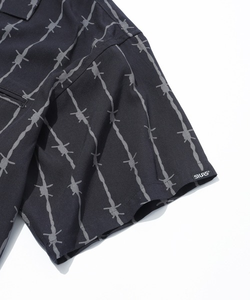 SILAS(サイラス)の「BARBED WIRE S/S OPEN COLLAR SHIRT(シャツ/ブラウス・メンズ・ブラック/ホワイト・M/L)」の12枚目の写真
