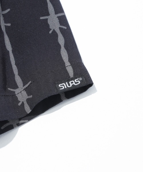 SILAS(サイラス)の「BARBED WIRE S/S OPEN COLLAR SHIRT(シャツ/ブラウス・メンズ・ブラック/ホワイト・M/L)」の13枚目の写真
