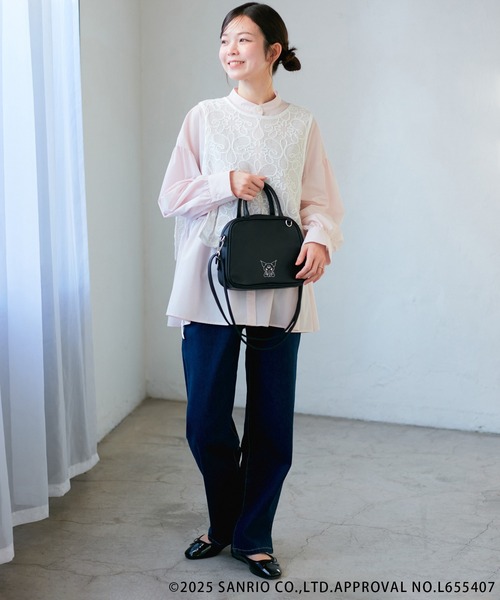 ROPE' PICNIC(ロペピクニック)の「【ROPE' PICNIC×Sanrio characters】軽くてやわらかいバレエシューズ(バレエシューズ・レディース・ブラック/シルバー系その他・L/M/S)」の5枚目の写真