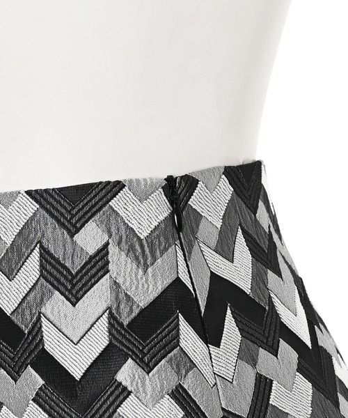 Narcissus（ナルシス）の「ジャガードフレアミニスカート（スカート・レディース・ピンク/ホワイト・FREE）」の14枚目の写真