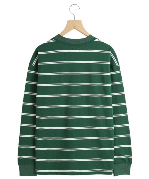 BALLAST ARK（バラストアーク）の「BALLAST ARK / バラストアーク：ORGANIC COTTON BORDER L/S TEE：BA11-T001[AST]（Tシャツ/カットソー・メンズ・グリーン系その他/ホワイト×ネイビー・M/L）」の17枚目の写真