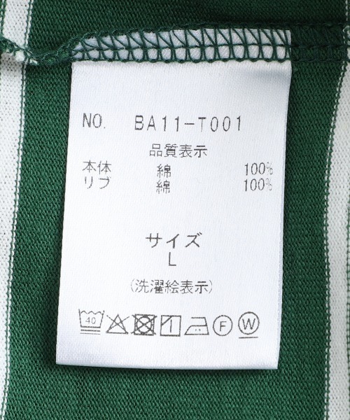 BALLAST ARK（バラストアーク）の「BALLAST ARK / バラストアーク：ORGANIC COTTON BORDER L/S TEE：BA11-T001[AST]（Tシャツ/カットソー・メンズ・グリーン系その他/ホワイト×ネイビー・M/L）」の20枚目の写真