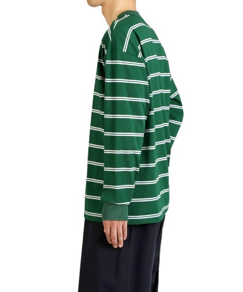 BALLAST ARK（バラストアーク）の「BALLAST ARK / バラストアーク：ORGANIC COTTON BORDER L/S TEE：BA11-T001[AST]（Tシャツ/カットソー・メンズ・グリーン系その他/ホワイト×ネイビー・M/L）」の22枚目の写真