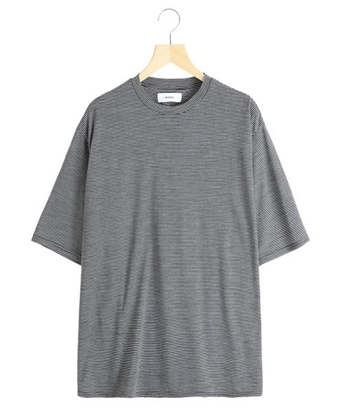 marka（マーカ）の「marka / マーカ：CREW NECK TEE - super 120’s wool -：M25A-14CS02B[COR]（Tシャツ/カットソー・メンズ・ブラック系その他/グレー系その他・2(M)/1(S)）」の2枚目の写真