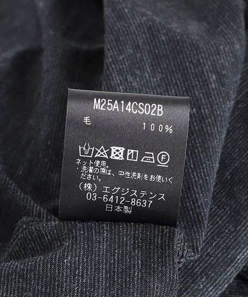 marka（マーカ）の「marka / マーカ：CREW NECK TEE - super 120’s wool -：M25A-14CS02B[COR]（Tシャツ/カットソー・メンズ・ブラック系その他/グレー系その他・2(M)/1(S)）」の11枚目の写真