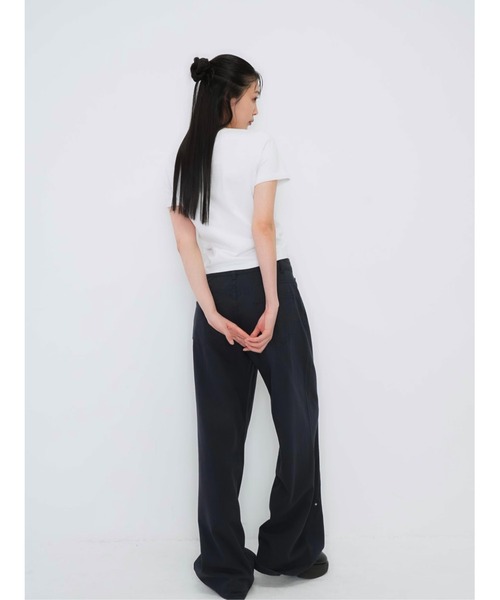 ユニーク カーブデニムパンツ ジーンズ（デニムパンツ）｜Enewd