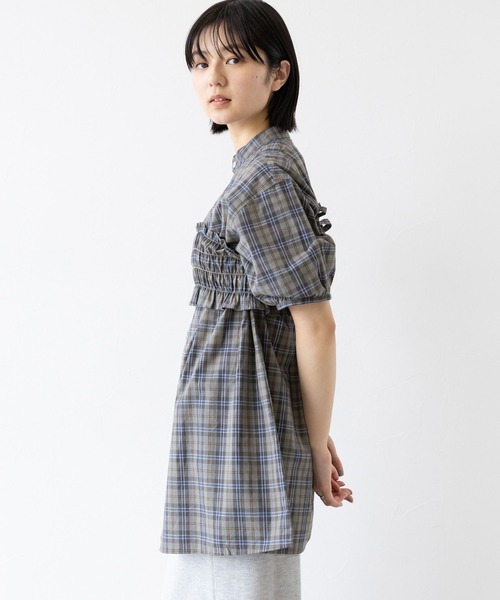 RAGEBLUE（レイジブルー）の「3WAY/リボンビスチェセットシャツチュニック（シャツ/ブラウス・レディース・ホワイト/グリーン・FREE）」の12枚目の写真