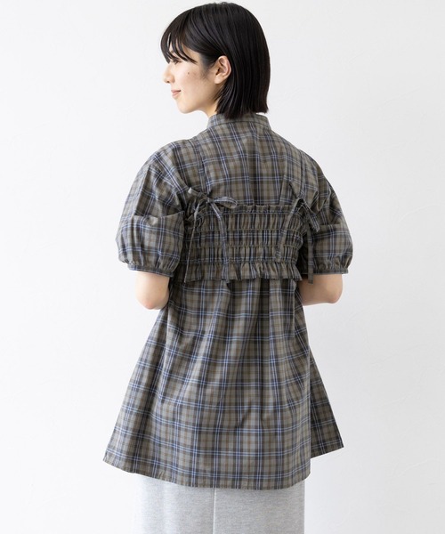 RAGEBLUE（レイジブルー）の「3WAY/リボンビスチェセットシャツチュニック（シャツ/ブラウス・レディース・ホワイト/グリーン・FREE）」の13枚目の写真