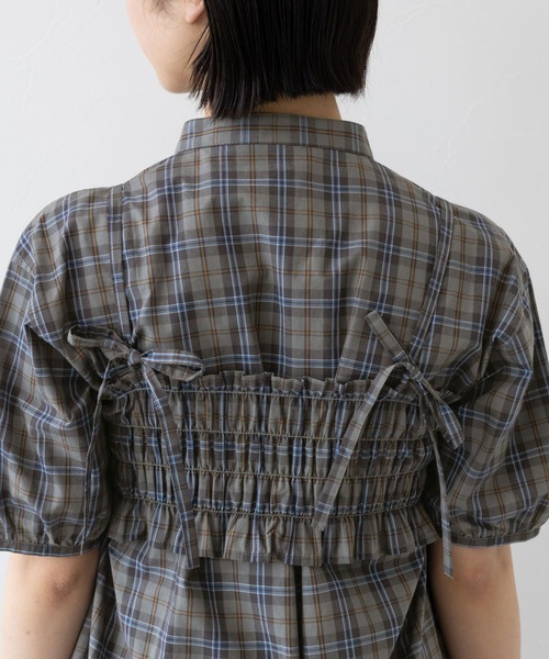 RAGEBLUE（レイジブルー）の「3WAY/リボンビスチェセットシャツチュニック（シャツ/ブラウス・レディース・ホワイト/グリーン・FREE）」の19枚目の写真