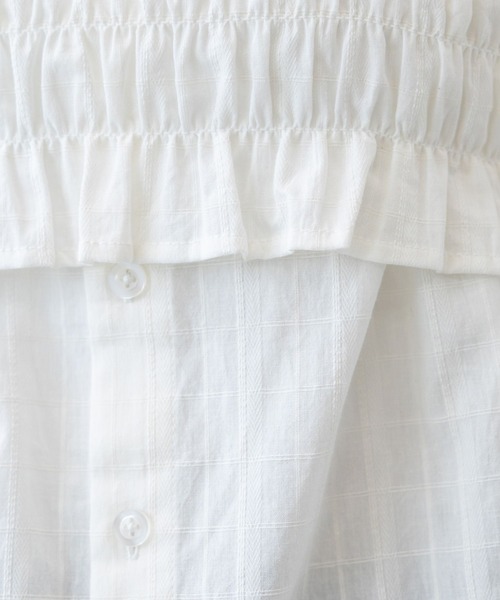 RAGEBLUE（レイジブルー）の「3WAY/リボンビスチェセットシャツチュニック（シャツ/ブラウス・レディース・ホワイト/グリーン・FREE）」の21枚目の写真