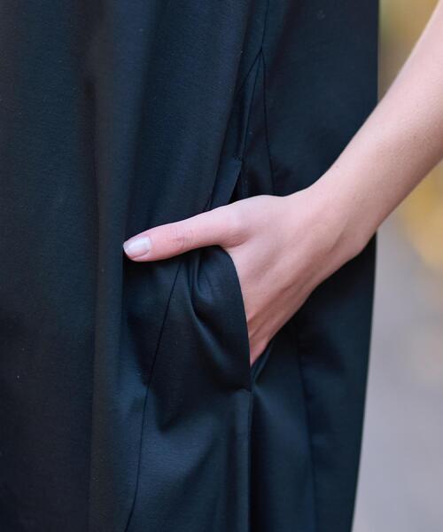 DRESSTERIOR(ドレステリア)の「【ポケットあり/接触冷感/抗菌防臭/消臭】アイスクリアコットンワンピース(ワンピース・レディース・ブラック/ライトブルー/オレンジ・34/36/38)」の16枚目の写真