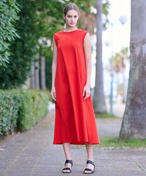 DRESSTERIOR(ドレステリア)の「【ポケットあり/接触冷感/抗菌防臭/消臭】アイスクリアコットンワンピース(ワンピース・レディース・ブラック/ライトブルー/オレンジ・34/36/38)」の22枚目の写真