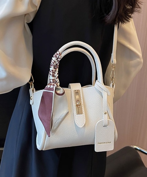 セール】スカーフ付き2way ショルダーバッグ&ポーチセット（ショルダー 