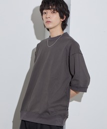 【SLICK/スリック】Heavy Weight Cut Off Ribed T-shirt / ヘビーウェイトカットオフTシャツ/オーバーサイズ シルエット / ヘビーウェイト