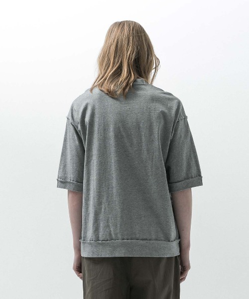 SLICK(スリック)の「【SLICK/スリック】Heavy Weight Cut Off Ribed T-shirt / ヘビーウェイトカットオフTシャツ/オーバーサイズ シルエット / ヘビーウェイト(Tシャツ/カットソー・メンズ・スミクロ/ブラック/ヘザーグレー・1/2/3)」の19枚目の写真