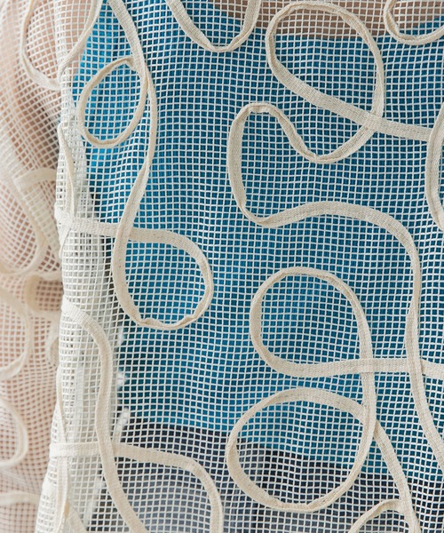 bohmal（ボマール）の「コード刺繍メッシュチュニックカーデ（カーディガン/ボレロ・レディース・アイボリー/ブラック・FREE）」の21枚目の写真