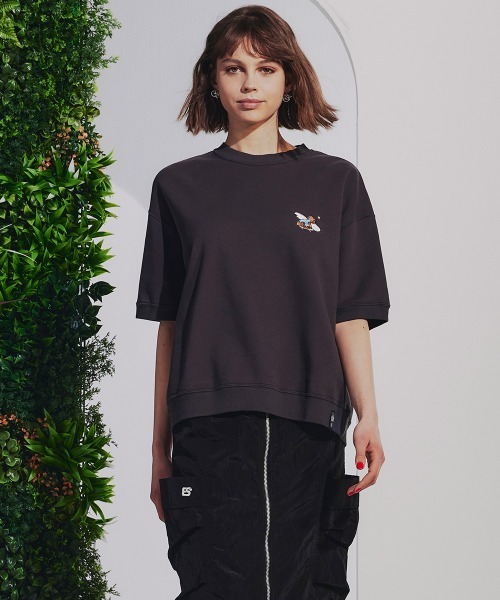 DOUBLE STANDARD CLOTHING」 スウェットカットソー FREE ブラック