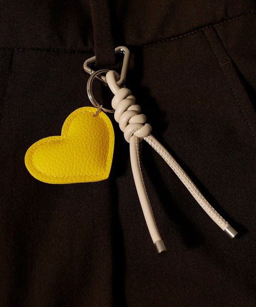 セール】ハートモチーフキーリング バッグチャーム（キーホルダー
