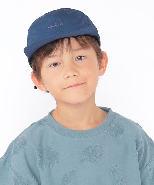 SHIPS（シップス）の「SHIPS KIDS:バッグコード ロゴ キャップ（キャップ・キッズ・ダークラベンダー/ライム/オレンジ系/ネイビー・32/33）」の3枚目の写真