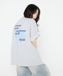 JEANASIS | 【Les Fleurs】バックLOGO TEE/492113(Tシャツ/カットソー)