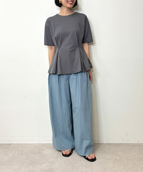 tシャツ タックシルエットトップス「マルチファンクション」 レディース タックシルエットトップス【マルチファンクション】（Tシャツ