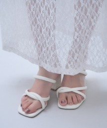 mellowneon | クロスストラップミュールサンダル(サンダル)