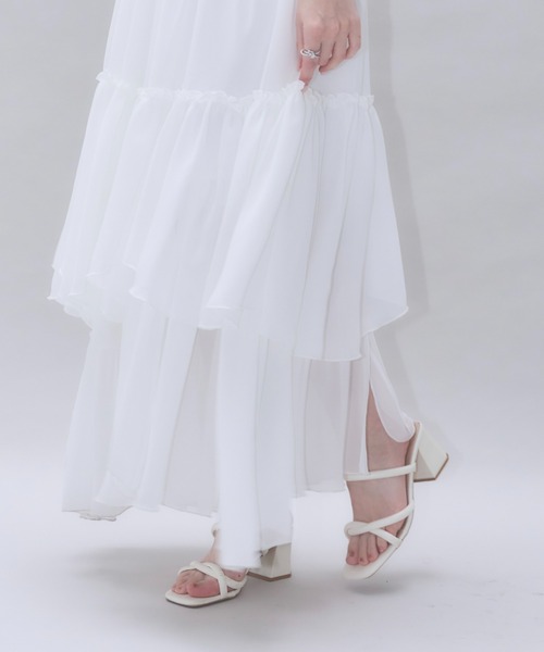 mellowneon（メロウネオン）の「クロスストラップミュールサンダル（サンダル・レディース・アイボリー/ブラック・SMALL/MEDIUM/LARGE）」の16枚目の写真