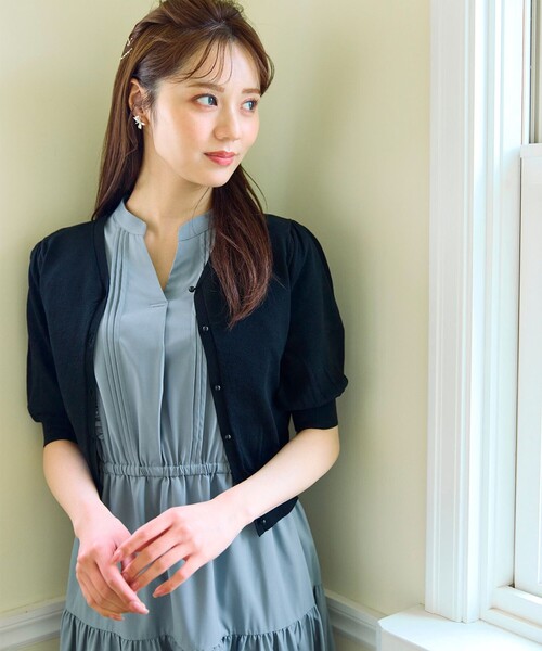 Feroux(フェルゥ)の「ショルダーフリルティアード ワンピース(ワンピース・レディース・ライラック系/スカイブルー系・1/2)」の9枚目の写真
