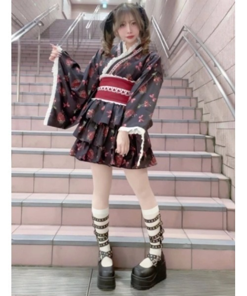 melt strawberry浴衣ワンピース Jamie エーエヌケー Jamie エーエヌケー（ジェイミーエーエヌケー）の「MELT STRAWBERRY