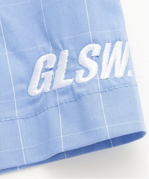 GLAZOS（グラソス）の「【大人向けサイズあり】【FORGETNEVER】チェック半袖シャツ_GLSW（シャツ/ブラウス・キッズ・ブルー/ブラック/ホワイト・LL/S/M/L）」の9枚目の写真