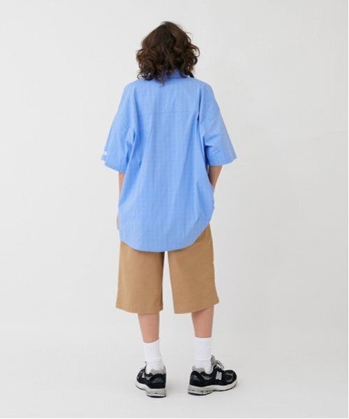 GLAZOS（グラソス）の「【大人向けサイズあり】【FORGETNEVER】チェック半袖シャツ_GLSW（シャツ/ブラウス・キッズ・ブルー/ブラック/ホワイト・LL/S/M/L）」の18枚目の写真