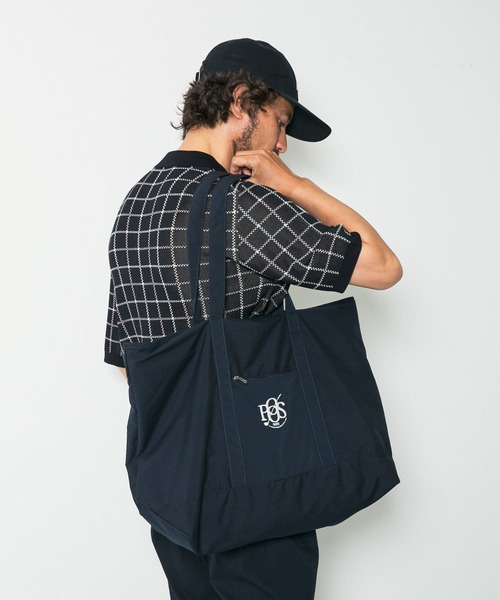 URBAN RESEARCH Sonny Label(アーバンリサーチサニーレーベル)の「OOPS ロゴマークトート(トートバッグ・メンズ・ブラック/カーキ/ネイビー・ONE)」の4枚目の写真