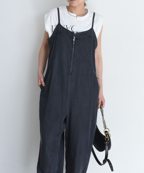 新品☆ Eimee Law フロントジップ デニム サロペット フロントジップ デニム サロペット Eimee Law│Eimee Law