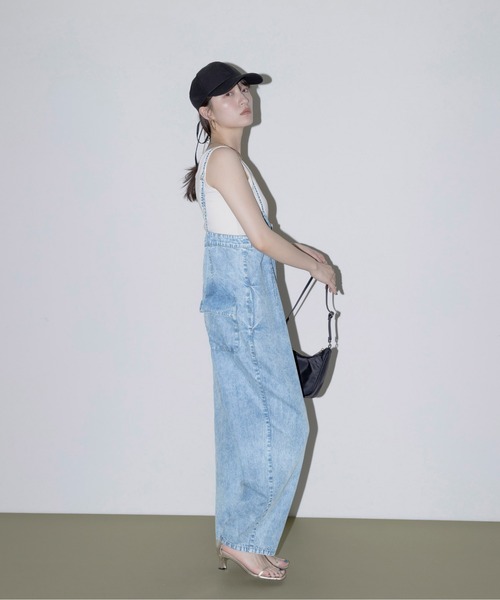 Eimee Law フロントジップ テンセルデニムサロペット フロントジップ テンセルデニムサロペット（サロペット