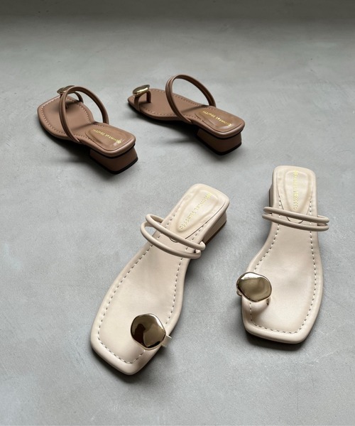 ORiental TRaffic by yuri（オリエンタルトラフィックバイユリ）の「【ZOZOTOWN限定】メタルモチーフトングサンダル/51290（サンダル・レディース・ブラウン/ベージュ/ブラック・LL/M/S/L）」の14枚目の写真