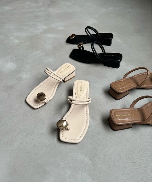 ORiental TRaffic by yuri（オリエンタルトラフィックバイユリ）の「【ZOZOTOWN限定】メタルモチーフトングサンダル/51290（サンダル・レディース・ブラウン/ベージュ/ブラック・LL/M/S/L）」の15枚目の写真