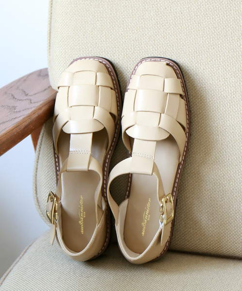 Au BANNISTER（オゥバニスター）の「【販売店舗限定】グルカサンダル（サンダル・レディース・アイボリー/ブラック/ベージュ・37/38/35/36/39）」の3枚目の写真