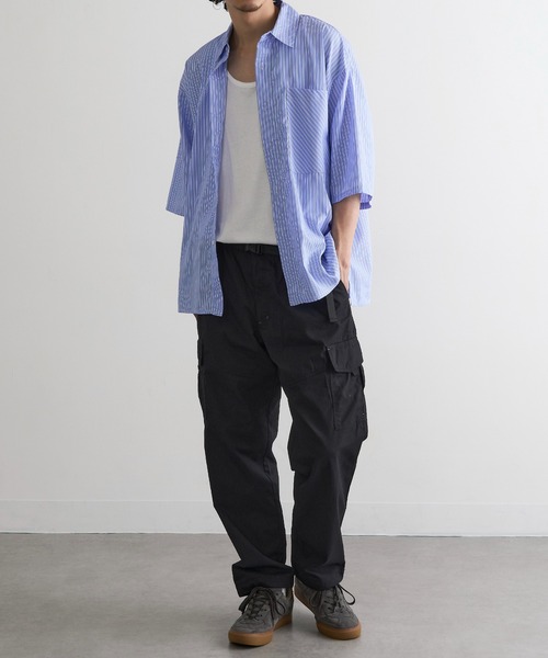 MAGASIN DE MODE Brew（マガジンデモードブリュー）の「【MAGASIN DE MODE Brew】裏メッシュカーゴパンツ MNY（カーゴパンツ・メンズ・グレイッシュベージュ/カーキ/ブラック/ネイビー・M/L/2L）」の8枚目の写真