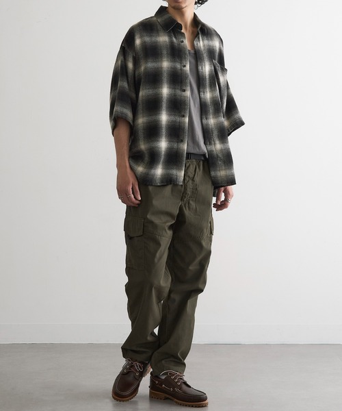 MAGASIN DE MODE Brew（マガジンデモードブリュー）の「【MAGASIN DE MODE Brew】裏メッシュカーゴパンツ MNY（カーゴパンツ・メンズ・グレイッシュベージュ/カーキ/ブラック/ネイビー・M/L/2L）」の13枚目の写真