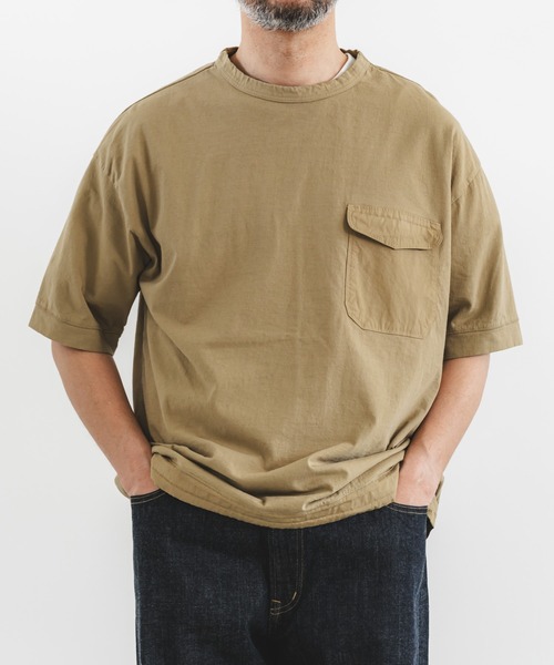 GTⅡスーパー天竺布帛ポケット半袖クルーtee