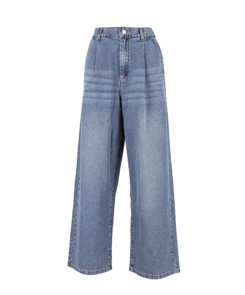 coca（coca）（コカ）の「タックデニムパンツ（デニムパンツ・レディース・ホワイト/ライトブルー/ブルー・S/M/L）」の14枚目の写真