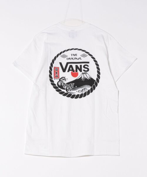 国内配送 VANS Mt.FUJI CIR SS TEE WHITE VANSアパレル(WJ) ヴァンズ M Mt.FUJI CIR SS TEE ショート