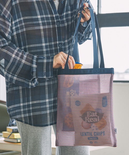 MILLER（ミラー）の「【Robert P. Miller / ロバート・ピー・ミラー】メッシュ ボーダー柄 トートバッグ（トートバッグ・レディース・イエロー/オレンジ/レッド/グリーン・FREE）」の15枚目の写真