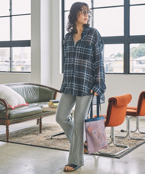 MILLER（ミラー）の「【Robert P. Miller / ロバート・ピー・ミラー】メッシュ ボーダー柄 トートバッグ（トートバッグ・レディース・イエロー/オレンジ/レッド/グリーン・FREE）」の18枚目の写真