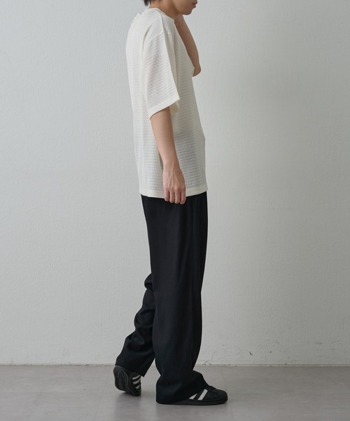 COLONY 2139（コロニートゥーワンスリーナイン）の「ドレープリネンイージースラックス（スラックス・メンズ・ブラック/ベージュ・LARGE/MEDIUM）」の3枚目の写真