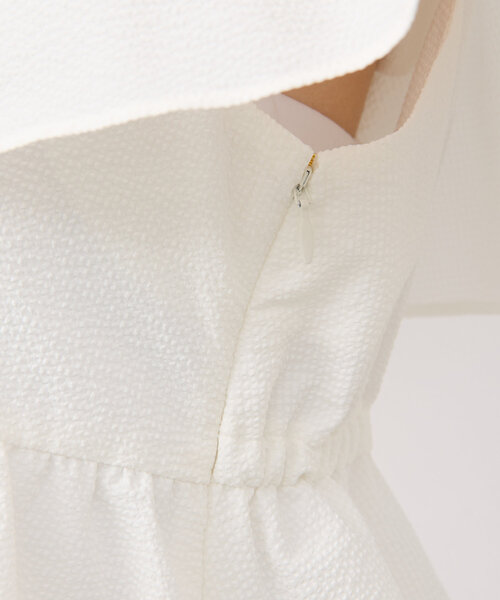 La boutique BonBon(ラブティックボンボン)の「【最強モテブラウス】アシメラッフルキャミブラウス(シャツ/ブラウス・レディース・グレイッシュベージュ/ホワイト/ブルー系その他・FREE)」の7枚目の写真