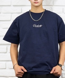 接触冷感 ストレッチ Tシャツ半袖 刺繍 ワンポイント
