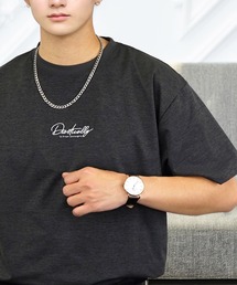 接触冷感 ストレッチ Tシャツ半袖 刺繍 ワンポイント