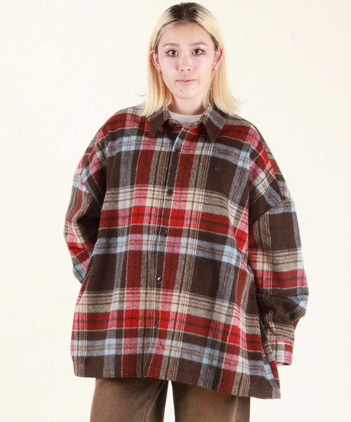 BEVERY HILLS P.C/ビバリーヒルズポロクラブ シャギーチェックシャツ