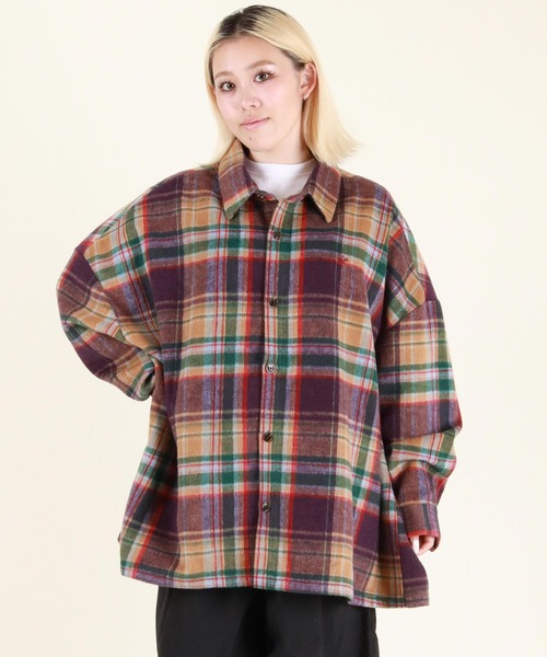 BEVERY HILLS P.C/ビバリーヒルズポロクラブ シャギーチェックシャツ